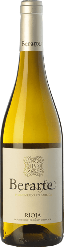 Free Shipping | White wine Berarte Fermentado en Barrica Aged D.O.Ca. Rioja The Rioja Spain Viura Organic 75 cl