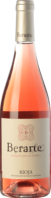 Free Shipping | Rosé wine Berarte Fermentado en Barrica D.O.Ca. Rioja The Rioja Spain Tempranillo Organic 75 cl