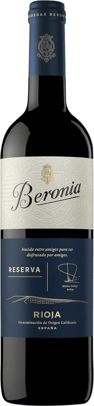 16,95 € | Vino tinto Beronia Reserva D.O.Ca. Rioja La Rioja España Tempranillo, Graciano, Mazuelo 75 cl