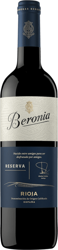 Free Shipping | Red Wine Beronia Reserve — Aged D.O.Ca. Rioja The Rioja Spain Tempranillo, Graciano, Mazuelo 75 cl Free Shipping | Red Wine Beronia Reserve — Aged D.O.Ca. Rioja The Rioja Spain Tempranillo, Graciano, Mazuelo 75 cl