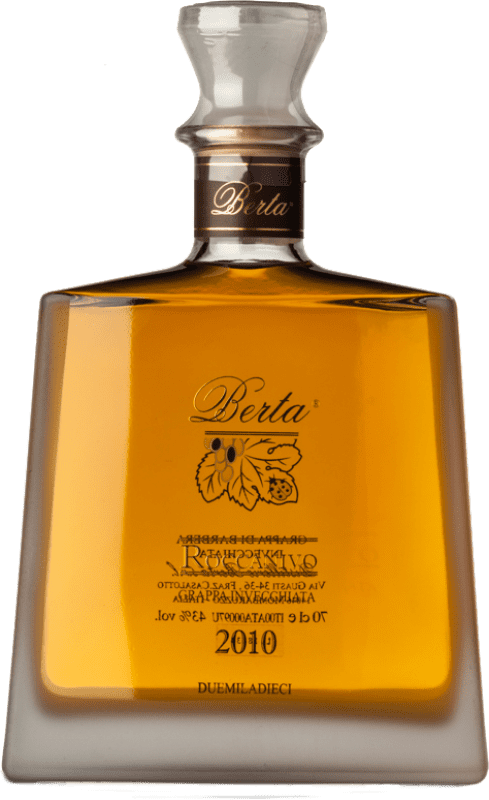 Бесплатная доставка | Граппа Berta Roccanivo Barrel Aged — Выдержано в бочке I.G.T. Grappa Piemontese Пьемонте Италия 70 cl