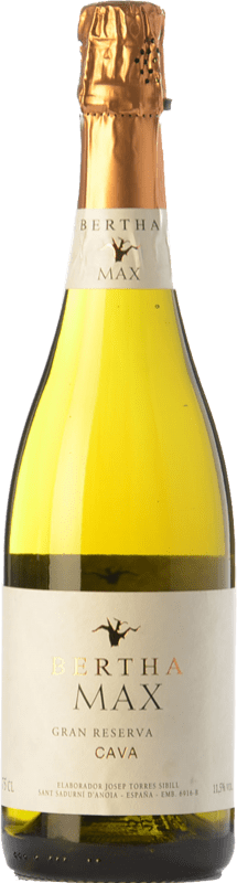 Envio grátis | Espumante branco Bertha Max Grande Reserva D.O. Cava Catalunha Espanha Pinot Preto, Macabeo, Xarel·lo, Chardonnay 75 cl