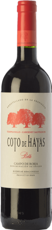 8,95 € Envio grátis | Vinho Tinto Bodegas Aragonesas Coto de Hayas Carvalho D.O. Campo de Borja