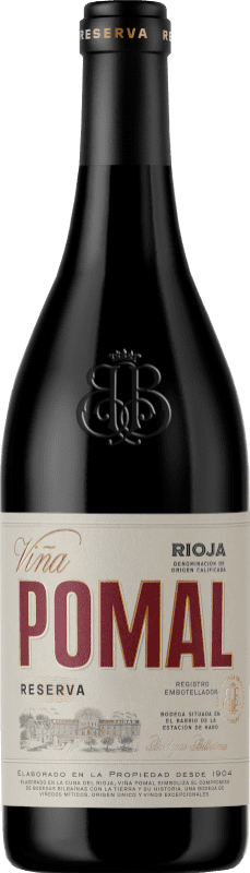 9,95 € Free Shipping | Red wine Bodegas Bilbaínas Viña Pomal Reserva D.O.Ca. Rioja The Rioja Spain Tempranillo Half Bottle 37 cl