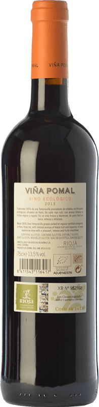 11,95 € Free Shipping | Red wine Bodegas Bilbaínas Viña Pomal Ecológico Joven D.O.Ca. Rioja The Rioja Spain Tempranillo Bottle 75 cl