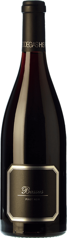 22,95 € Free Shipping | Red wine Hispano-Suizas Bassus Joven D.O. Utiel-Requena Valencian Community Spain Pinot Black Bottle 75 cl