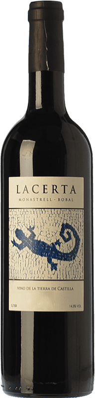 免费送货 | 红葡萄酒 Lazo Lacerta Monastrell Bobal Crianza — 陈酿 I.G.P. Vino de la Tierra de Castilla 卡斯蒂利亚 - 拉曼恰 西班牙 Monastrell — 莫纳斯特雷尔, Bobal — 博巴尔 75 cl