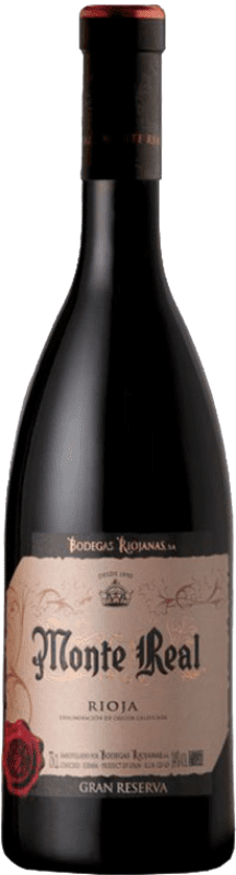 12,95 € Free Shipping | Red wine Bodegas Riojanas Monte Real Gran Reserva D.O.Ca. Rioja The Rioja Spain Tempranillo, Graciano, Mazuelo Bottle 75 cl