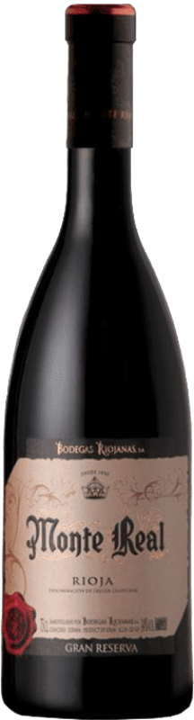 13,95 € | Red wine Bodegas Riojanas Monte Real Grand Reserve D.O.Ca. Rioja The Rioja Spain Tempranillo, Graciano, Mazuelo Bottle 75 cl