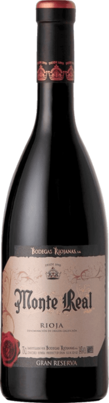 18,95 € Envio grátis | Vinho tinto Bodegas Riojanas Monte Real Grande Reserva D.O.Ca. Rioja