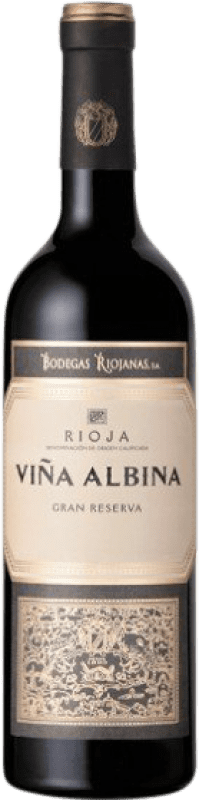 17,95 € Free Shipping | Red wine Bodegas Riojanas Viña Albina Gran Reserva D.O.Ca. Rioja The Rioja Spain Tempranillo, Graciano, Mazuelo Bottle 75 cl