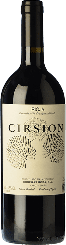184,95 € Free Shipping | Red wine Bodegas Roda Cirsion Crianza D.O.Ca. Rioja The Rioja Spain Tempranillo Bottle 75 cl