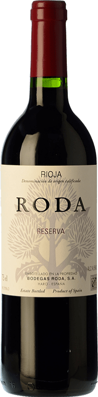 24,95 € | Red wine Bodegas Roda Reserva D.O.Ca. Rioja The Rioja Spain Tempranillo, Grenache, Graciano Jéroboam Bottle-Double Magnum 3 L