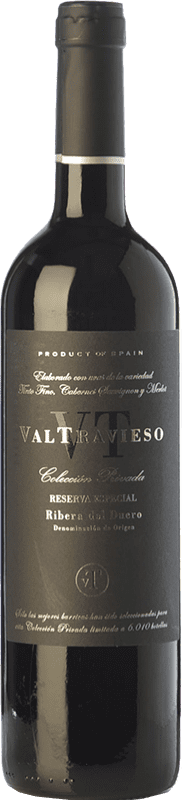 29,95 € | Red wine Valtravieso Especial Reserva D.O. Ribera del Duero Castilla y León Spain Tempranillo, Merlot, Cabernet Sauvignon Bottle 75 cl