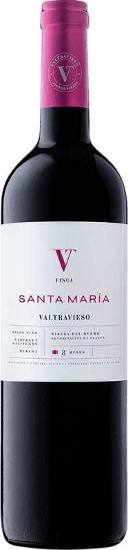 10,95 € | Vinho Tinto Valtravieso Finca Santa María Jovem D.O. Ribera del Duero Castela e Leão Espanha Tempranillo, Merlot, Cabernet Sauvignon 75 cl