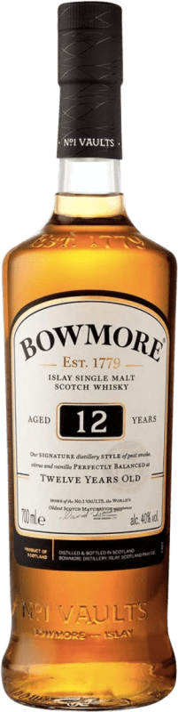 Kostenloser Versand | Single Malt Whisky Morrison's Bowmore Islay Großbritannien 12 Jahre 70 cl