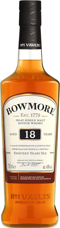 Free Shipping | Whisky Single Malt Morrison's Bowmore Islay United Kingdom 18 Years 70 cl