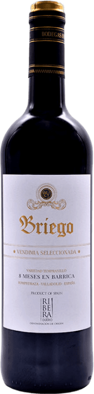 10,95 € Envoi gratuit | Vin Rouge Briego VS Vendimia Seleccionada — Vendange Sélectionnée Jeune D.O. Ribera del Duero