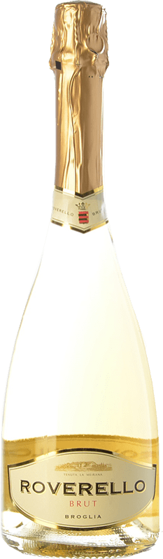 10,95 € Envio grátis | Espumante branco Broglia Roverello Brut D.O.C.G. Cortese di Gavi