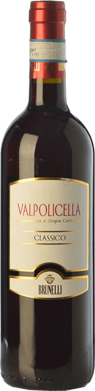 Kostenloser Versand | Rotwein Brunelli Klassisch D.O.C. Valpolicella Venetien Italien Corvina, Rondinella, Corvinone 75 cl