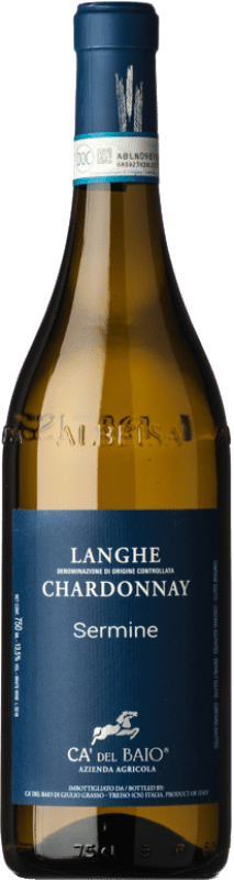 18,95 € | Vin blanc Cà del Baio Langhe Sermine Crianza D.O.C. Piedmont Piémont Italie Chardonnay 75 cl