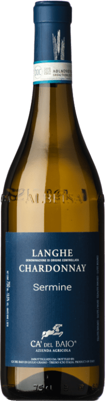 18,95 € | Vino Bianco Cà del Baio Langhe Sermine Crianza — Invecchiato in Botte D.O.C. Piedmont Piemonte Italia Chardonnay 75 cl