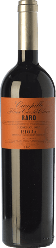 32,95 € Free Shipping | Red wine Campillo Raro Finca Cuesta Clara Reserva D.O.Ca. Rioja The Rioja Spain Tempranillo Hairy Bottle 75 cl