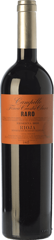 33,95 € | Red wine Campillo Raro Finca Cuesta Clara Reserve D.O.Ca. Rioja The Rioja Spain Tempranillo Hairy Bottle 75 cl