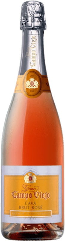 9,95 € | Espumante Rosé Campo Viejo Brut — Bruto Rosé D.O. Cava Catalunha Espanha Trepat 75 cl