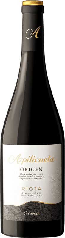 12,95 € | Vin rouge Campo Viejo Azpilicueta Origen Crianza D.O.Ca. Rioja La Rioja Espagne Tempranillo 75 cl