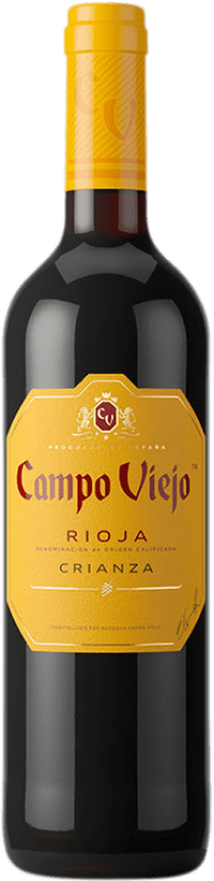6,95 € Envío gratis | Vino tinto Campo Viejo Crianza D.O.Ca. Rioja La Rioja España Tempranillo, Garnacha, Mazuelo Botella 75 cl