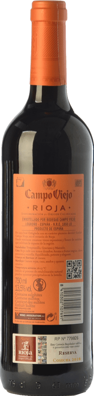 11,95 € Free Shipping | Red wine Campo Viejo Reserva D.O.Ca. Rioja The Rioja Spain Tempranillo, Graciano, Mazuelo Bottle 75 cl