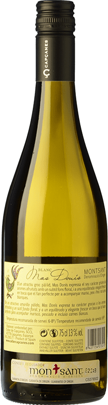 7,95 € Free Shipping | White wine Capçanes Mas Donís Blanc D.O. Montsant Catalonia Spain Grenache White, Macabeo Bottle 75 cl