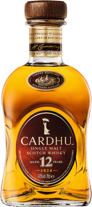 43,95 € | 威士忌单一麦芽威士忌 Cardhu 斯佩塞 英国 12 岁 70 cl