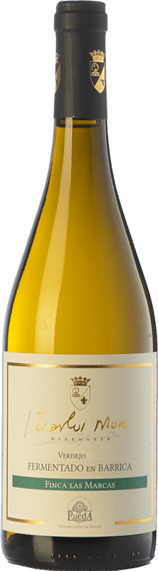 13,95 € Envío gratis | Vino blanco Carlos Moro Finca Las Marcas Crianza D.O. Rueda