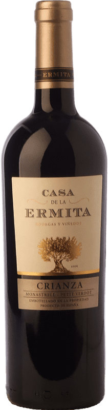 8,95 € Free Shipping | Red wine Casa de la Ermita Crianza D.O. Jumilla Castilla la Mancha Spain Tempranillo, Cabernet Sauvignon, Monastrell, Petit Verdot Bottle 75 cl
