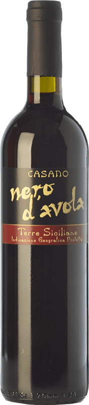 6,95 € | Red wine Casano I.G.T. Terre Siciliane Sicily Italy Nero d'Avola Bottle 75 cl