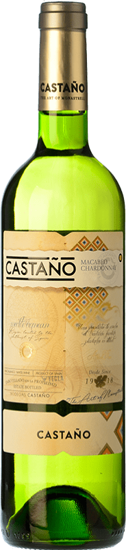 7,95 € | White wine Castaño Aged D.O. Yecla Region of Murcia Spain Macabeo, Chardonnay Bottle 75 cl