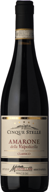 51,95 € | Red wine Castellani Cinque Stelle D.O.C.G. Amarone della Valpolicella Veneto Italy Corvina, Rondinella, Corvinone, Molinara Bottle 75 cl