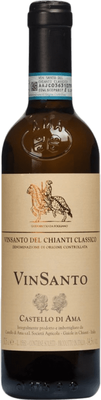 Free Shipping | Sweet wine Castello di Ama D.O.C. Vin Santo del Chianti Classico Tuscany Italy Malvasía, Trebbiano Toscano Half Bottle 37 cl