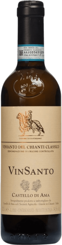 39,95 € Envio grátis | Vinho doce Castello di Ama D.O.C. Vin Santo del Chianti Meia Garrafa 37 cl