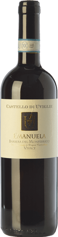 8,95 € | Red wine Castello di Uviglie Vivace Emanuela D.O.C. Barbera del Monferrato Piemonte Italy Barbera Bottle 75 cl