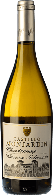 10,95 € Free Shipping | White wine Castillo de Monjardín Barrica Selección Crianza D.O. Navarra Navarre Spain Chardonnay Bottle 75 cl