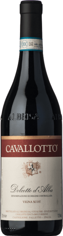 18,95 € Free Shipping | Red wine Cavallotto Vigna Scot D.O.C.G. Dolcetto d'Alba Piemonte Italy Dolcetto Bottle 75 cl