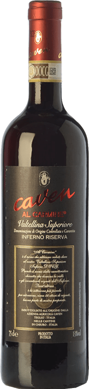 21,95 € | Red wine Caven Inferno Riserva Al Carmine Reserva D.O.C.G. Valtellina Superiore Lombardia Italy Nebbiolo Bottle 75 cl