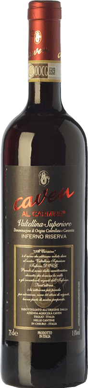 22,95 € | Red wine Caven Inferno Riserva Al Carmine Reserve D.O.C.G. Valtellina Superiore Lombardia Italy Nebbiolo Bottle 75 cl