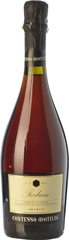 9,95 € Spedizione Gratuita | Vino rosso Cavicchioli Contessa Matilde Amabile D.O.C. Lambrusco di Sorbara