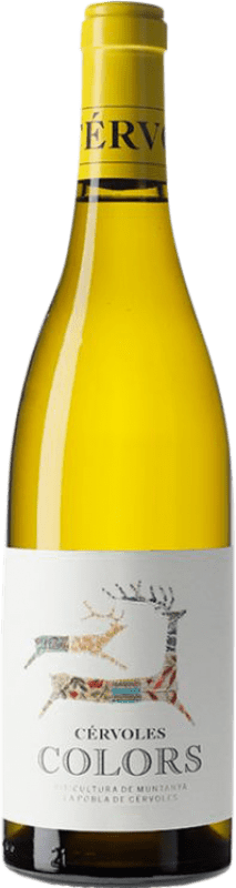 9,95 € Free Shipping | White wine Cérvoles Colors Blanc D.O. Costers del Segre Catalonia Spain Macabeo, Chardonnay Bottle 75 cl