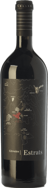 47,95 € | Red wine Cérvoles Estrats Aged D.O. Costers del Segre Catalonia Spain Tempranillo, Grenache, Cabernet Sauvignon Bottle 75 cl