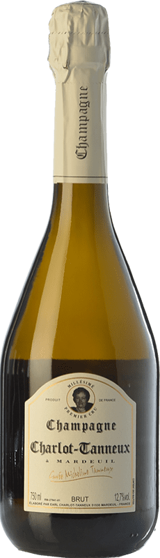 Free Shipping | White sparkling Charlot-Tanneux Cuvée Micheline Premier Cru A.O.C. Champagne Champagne France Pinot Black, Chardonnay Organic 75 cl